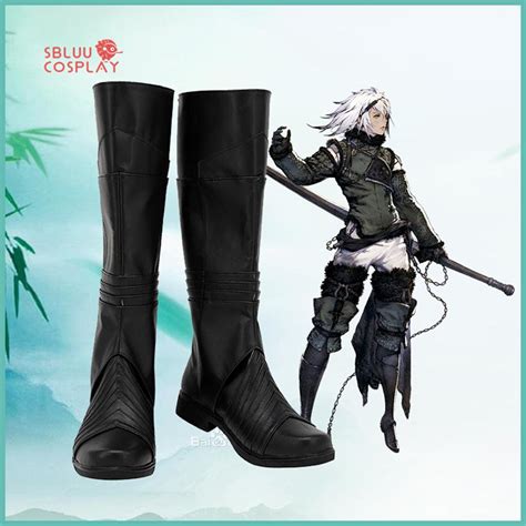 nier replicant leather boots|nier replicant gold for sale.